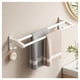 thumbnail image 1 of Toallero doble, toalleros for baño, colgador de toallas montado en la pared, 1 of 7