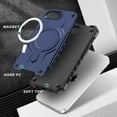 thumbnail image 6 of Allytechgroup Magnetic Case for iPhone 16e, Support Wireless Charging & Car Phone Mount Slim Lightweight Hard PC Shockproof Protective Back Cover Bumper for iPhone 16e, Blue, 6 of 7