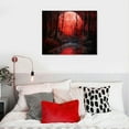 thumbnail image 4 of Nawypu  Canvas Prints Framed Wall Art Red Trees Paintings Printed Pictures Stretched for Home Decoration, 4 of 4