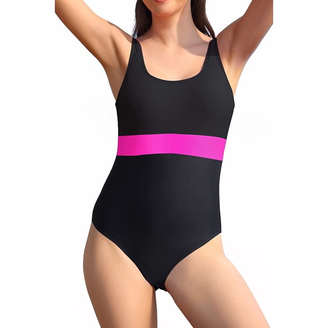 Trajes De Baño De Una Pieza para Mujer Traje De Baño Atlético Trajes De Baño De Entrenamiento Negro G Negro G Xishao ropa