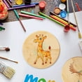 thumbnail image 5 of Lingstar Diy Round 20-Piece Craft pendant Wood Beige Coasters, 5 of 7