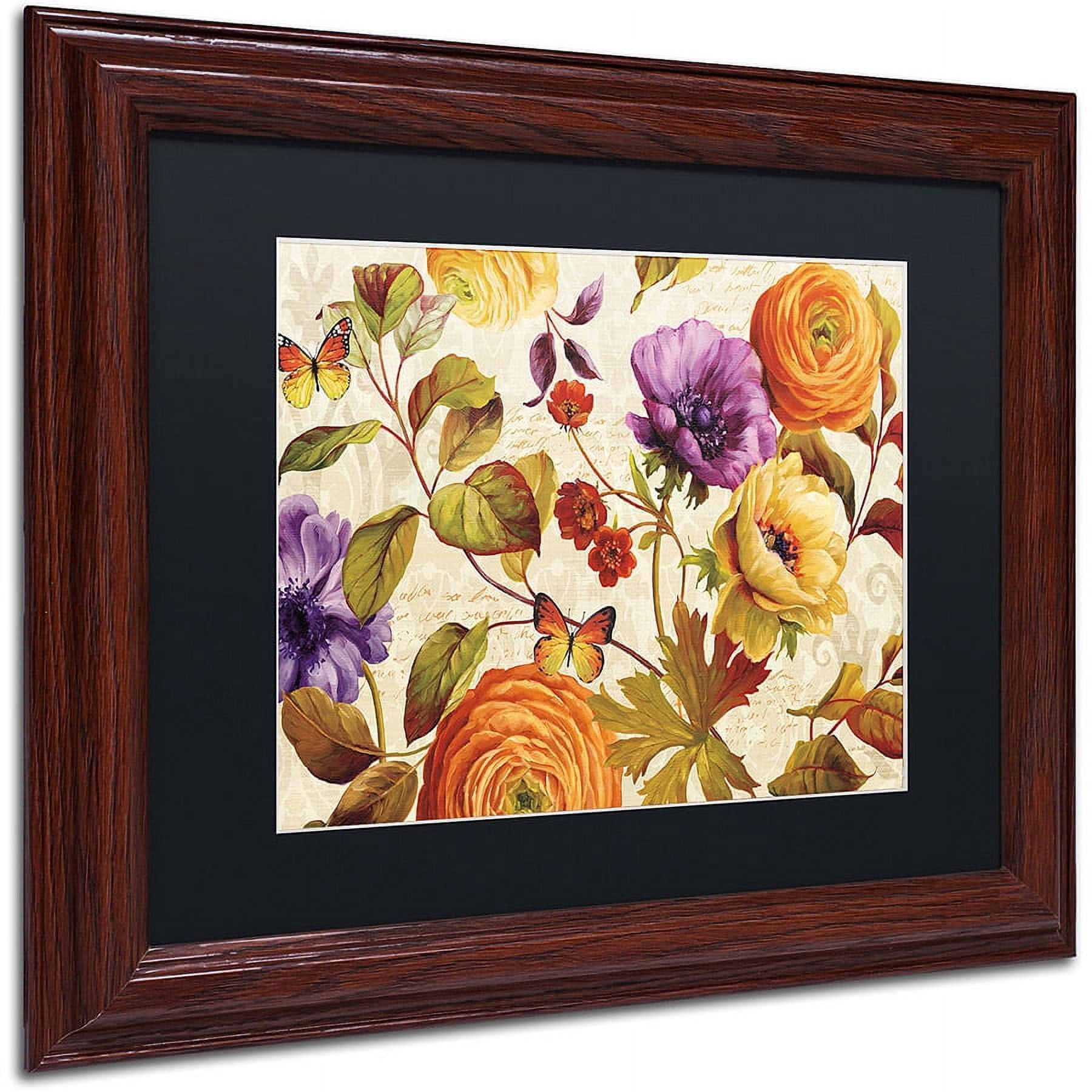 Trademark Fine Art "End of Summer I" Canvas Art by Lisa Audit, Black Matte, Wood Frame
