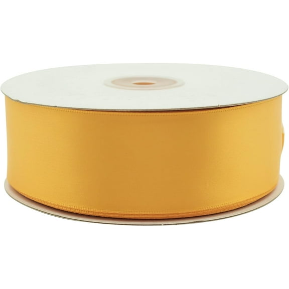 1.5" x 50 Yard Gold Yellow Single Faced Inch Satin Ribbon Art Sewing Party Favor Gift Christmas Birthday Ribbon