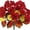 Fall - Red, variant on 2 Pcs Artificial Geranium Flowers for Outdoors Silk Flowers Outside UV Resistant Red Fake Geraniums Bush Faux Flowers for Planter Outdoor Decor Indoor Garden Patio Table Centerpiece