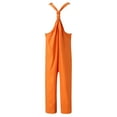 thumbnail image 3 of Aayomet Workout Jumpsuits For Women Womens Summer Casual Wide Leg Jumpsuit Sleeveless V Neck Jumpsuit Loose Comfy Beach Jumpsuit,Orange M, 3 of 5