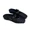Black, variant on Women's White Sheepskin Woven Mary Jane Mules, French Style Square-Toe Wedge Slides