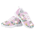 thumbnail image 4 of Pzuqiu Floral Alpaca Girls Sneakers Size 12 Lightweight Breathable Running Shoes Little Kids Outdoor Sports Shoes Casual Flat Walking Shoes, 4 of 5