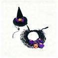 thumbnail image 2 of Halloween Pet Bandana and Hat Set for Cats and Dogs 2-Piece Saliva-Catching Party Photo Prop, 2 of 6