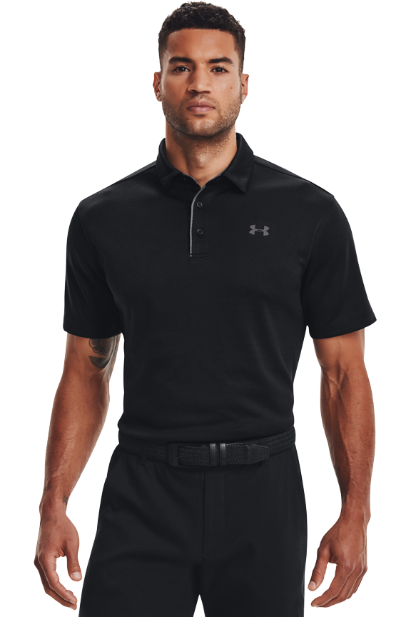Pre-Owned Under Armour Tech Short-Sleeve Polo Shirt - Black/Graphite - M