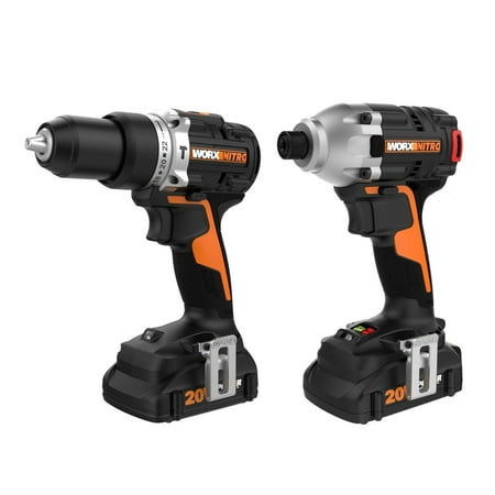 

Worx Nitro WX971L 20V Nitro Impact Driver & Hammer Drill Power Share Combo Battery and Charger Included