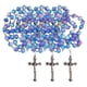 thumbnail image 1 of Collares Rosarios de Cruz CatholicDivin05 3Pzas 57cm 2.3x4.2cm Cruz Cuentas 8mm Vidrio Azul/Morado, 1 of 2