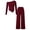 Red, variant on mgoYE Tween Girls Clothes Long Sleeve Off Shoulder Top Wide Leg Pants 2 Piece Outfit Set