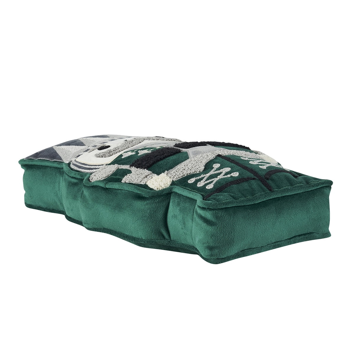 Hallmark 7" x 14" Green Nutcracker Shaped Holiday Decorative Pillow