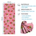 thumbnail image 2 of Strawberry Plants Fruit Flower Hot Yoga Mat Towel Non Slip for Hot Yoga - Quick-Drying Yoga Mat Cover with 4 Corner Pockets with Travel Bag - Hot Yoga Towel Non Slip 74"x26", 2 of 6