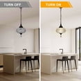 thumbnail image 3 of Bella Depot 11.2" Modern Crystal Dimmable Chandelier Luxuruy Black Lantern Pendant Light with LED Light, 3 of 9