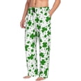 thumbnail image 2 of Uemuo St Patrick's Day4 Pattern Men's Wide Leg Palazzo Lounge Pants with Pockets Light Weight Loose Comfy Casual Pajama Pants-Medium, 2 of 9