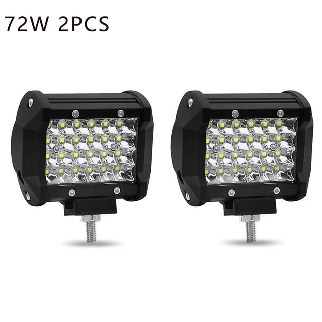 Barra de luz LED para coche todoterreno, focos antiniebla de 4x4, 12V, 24V, Faro de diodo, camión, granja, Tractor, barco, SUV, ATV, barra de luz de trabajo