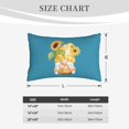 thumbnail image 6 of Bixox Sunflower Gnomes Printed Pillow Protector,Super Soft Ideal for Home,Guests,Rentals - 20"x30", 6 of 8