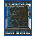 thumbnail image 2 of Boy's Pokemon Ready to Battle Retro Grid  Graphic Tee Royal Blue Small, 2 of 5