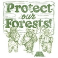 thumbnail image 2 of Mens Star Wars Ewok Protect Our Forests Lightweight Hoodie, 2 of 4