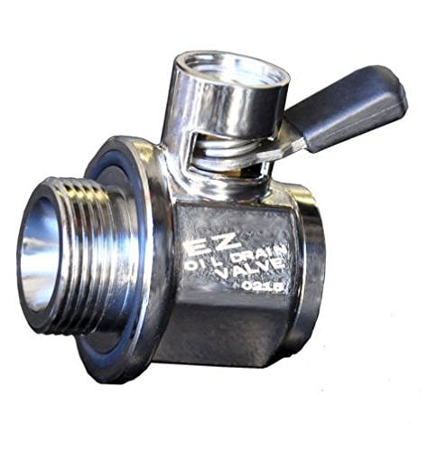 EZ (EZ-205) Silver 1-1/8'-12 UNF Thread Size Oil Drain Valve