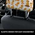 thumbnail image 6 of 2 PCS Car Headrest Cover, Cartoon Cute Duck With Glasses Soft Car Seat Head Rest Cover Protector Interior Car Accessories Seat Covers for Cars Truck Auto Only Covers, 6 of 8