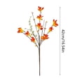 thumbnail image 3 of Dongrere 1 Pc Artificial Fall Floral Pick, Faux Autumn Harvest Maple Leaf, Fake Acorn Pumpkin Berry Branch for Vase Home Farmhouse Thanksgiving Table Decor, 16.5 Inch, 3 of 6