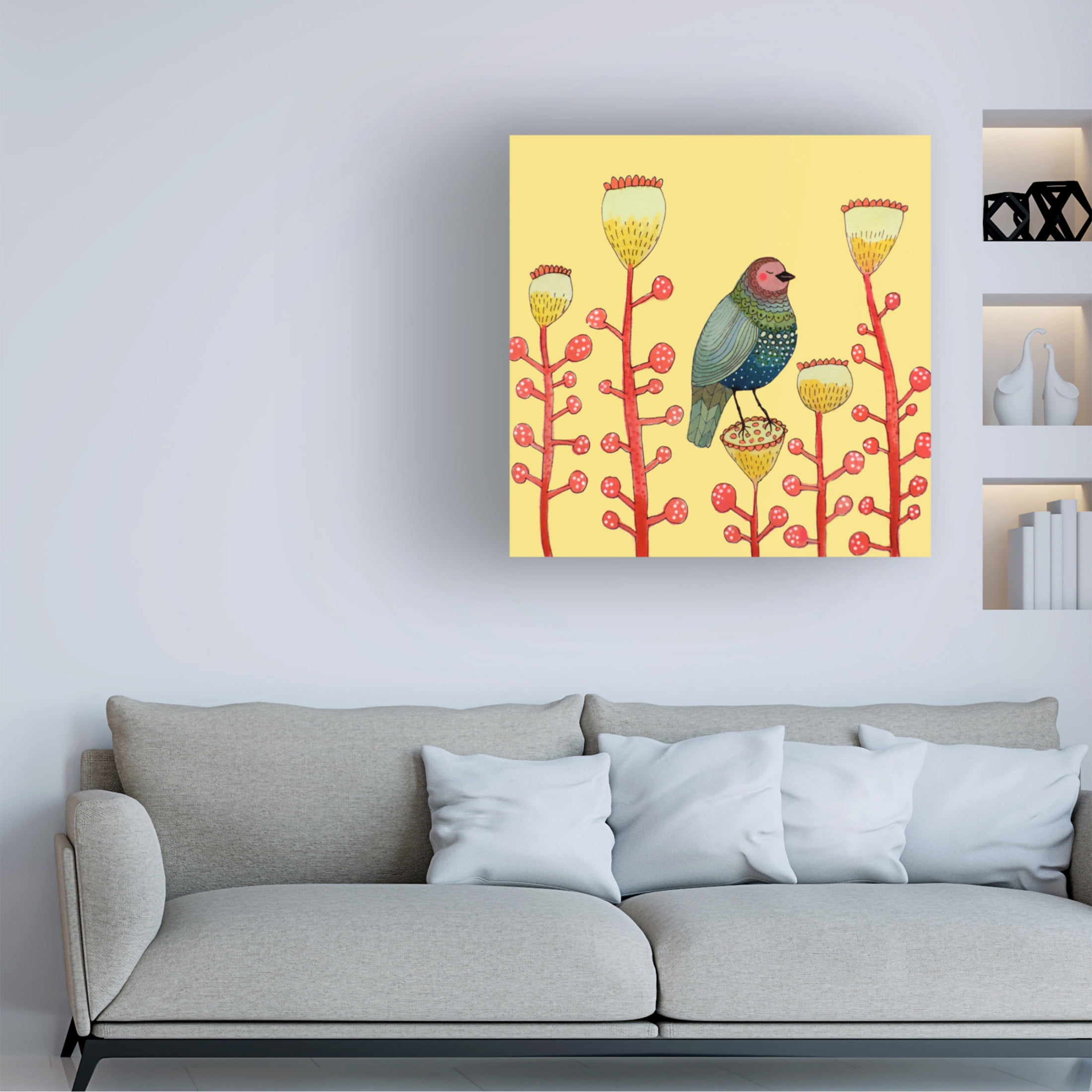 Canvas Wall Art - Sylvie Demers 'Le Petit Matin' Wall Art for Living Room, Bedroom, or Office D?cor by Trademark Fine Art - 24 x 24 Inches