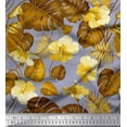 thumbnail image 1 of Soimoi Velvet Fabric Floral & Leaves Tropical Printed Craft Fabric by The Yard 58 Inch Wide, 1 of 1