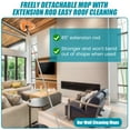 thumbnail image 6 of AEVXKHI 82inch Wall Cleaner Mop Ceiling Cleaner and Baseboard Duster with Extension Pole and 6PCS Replaceable Microfiber Head Pads for Home Cleaning, 6 of 11