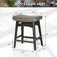 DSZBNUIO Beige Counter Height Stools for Kitchen Counter Solid Wood