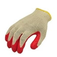 thumbnail image 6 of G & F String-Knit Palm Latex Dipped Work Gloves, Red, 10 Pairs, Large, 6 of 7