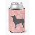 thumbnail image 1 of Croatian Sheepdog Checkerboard Pink Can or Bottle Hugger, 1 of 1