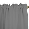 thumbnail image 3 of Rosnek Short Curtains Blackout Solid Kitchen Curtains Rod Pocket for Living Room Door Window Blinds Kitchen Curtains Home Decoration, 3 of 3