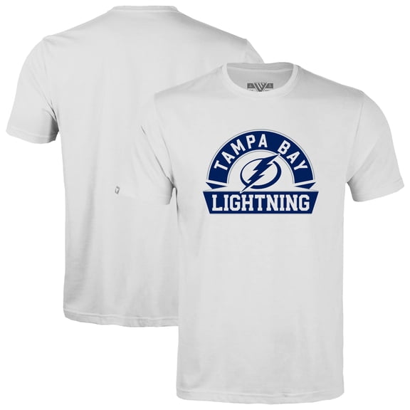 Youth Levelwear White Tampa Bay Lightning Little Richmond Banner Arch T-Shirt