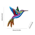 thumbnail image 3 of Colorful Metal Birds Sculpture Hanging Decoration Garden Wall Art for Indoor,Outdoor Living Room, Bedroom, Garden, Patio, Fence, Yard, 3 of 3