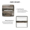 thumbnail image 5 of Yiaed Wooden Texture Print Tissue Box Cover, PU Leather Decorative Organizer for Tabletop, Bathroom, Car, Office Creative Decorative, 5 of 7