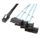 thumbnail image 2 of 3ft 1m SAS 36P SFF-8087 to 4 SFF-8482 SAS 29+15P SATA with Connectors SATA Power Cable Computer Office Supplies (Color : 0.5M), 2 of 2