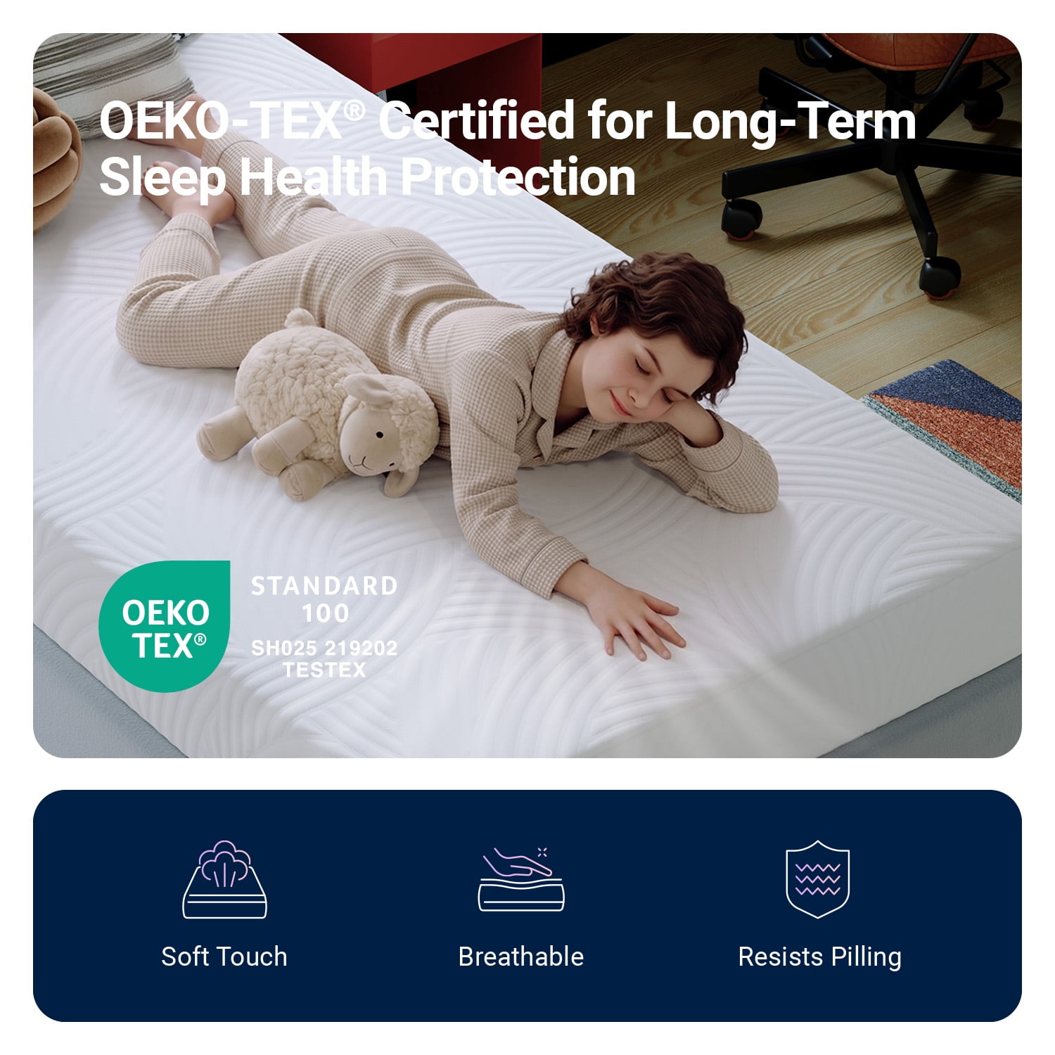 Avenco Universe 6" Twin XL Size Adult Gel Infused Memory Foam Cooling Comfort Mattress in a Box