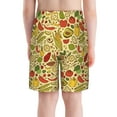 thumbnail image 3 of Cauagu Fruits And Vegetables Print Swim Trunks for Men,Youth Boys Swim Shorts Compression Liner Beach Shorts Boys' Swimming Shorts 7-20 Years Bathing Suit-X-Large, 3 of 7