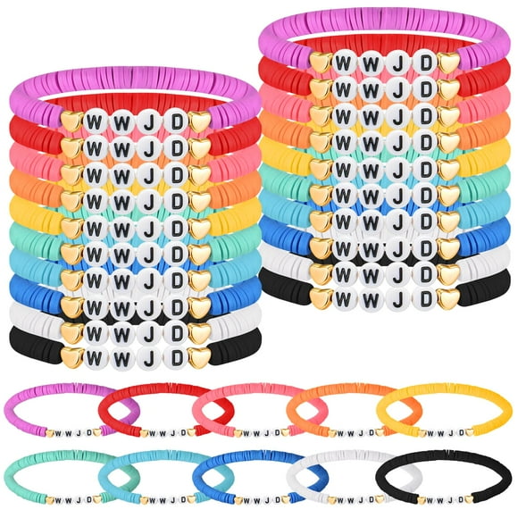 Pulsera Landical WWJD Rainbow, 18,5 cm, cristiana, 30 unidades
