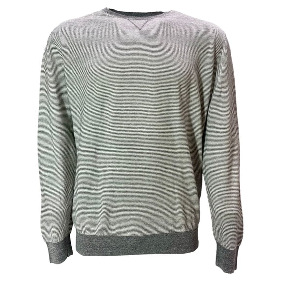 Pre-Owned Ermenegildo Zegna Crewneck Sweater in Grey Cotton