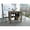 Brown, variant on Kitchen Table with Three Storage Areas, 27.5" Deep / Spacious Leg Room for Sitting