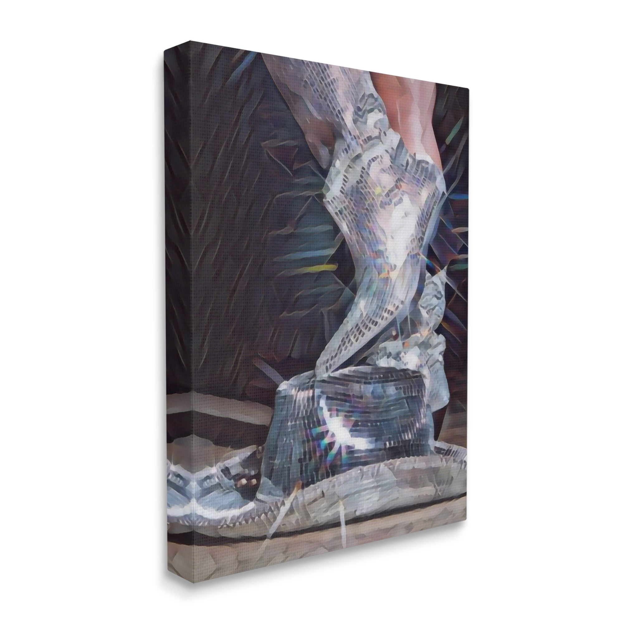 Stupell Industries Disco Sparkles Cowgirl Novelty Painting Gallery Wrapped Canvas Art Print Wall Art, 16 x 20