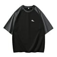 thumbnail image 1 of Playeras Para Gimnasio Para Hombre, Camiseta De Manga Corta Ancha Y Moderna Con Bloques De Color Para Hombre, Camiseta De Cuerpo Grande, 1 of 3
