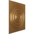 thumbnail image 2 of Ekena Millwork 19 5/8"W x 19 5/8"H Wade EnduraWall Decorative 3D Wall Panel, Bright Coat Gold (12-Pack for 32.04 Sq. Ft.), 2 of 6
