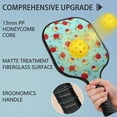 thumbnail image 4 of Pickleball Paddles Set,Pioneer Flower Floral Print Pattern Fiberglass Surface Pickleball Racket Set with 2 Indoor Outdoor Pickleball Balls and Pickleball Bag,Pickle-ball Equipment, 4 of 6