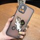 thumbnail image 3 of Matte Case for VIVO Y93 Y91C Y91 Y85 Y77 Y76 Y75 Y73 Y72 Y71 Y53 Y52S Y50 Y35 Y22 Y21 4G 5G Case Cute Cat Cartoon Illustration, 3 of 5
