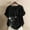 Black, variant on Women Clothes On Linen Shirts for Women Short Sleeve Crewneck Shirts Casual Floral Summer Tops Oversized Cute Tshirts Beach Vacation Clothes Pullover Blouses Going Out Outfits