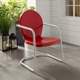 thumbnail image 2 of Crosley Furniture Griffith Metal Outdoor Chair - Red, 2 of 23